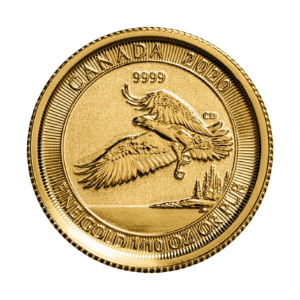 Золота монета 5$ «Канадський орел» 2020 – 1/10 oz
