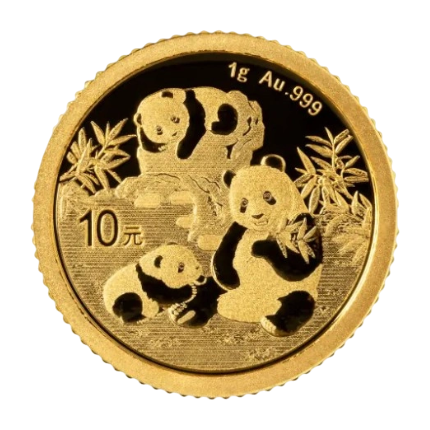 Золота монета «Chinese Gold Panda» 2025 року — 10 юанів