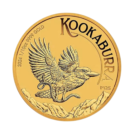 Золота монета 15$ «Кукабура» 2024 року – 1/10 oz