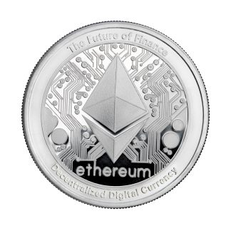 Серебряная монета 2$ Ethereum 1oz 2025 Ніуе
