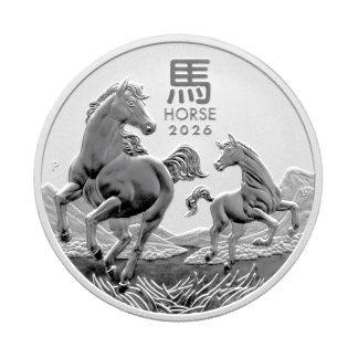 Серебряная монета 50¢ Год Лошади ½ унции 2026 Австралия