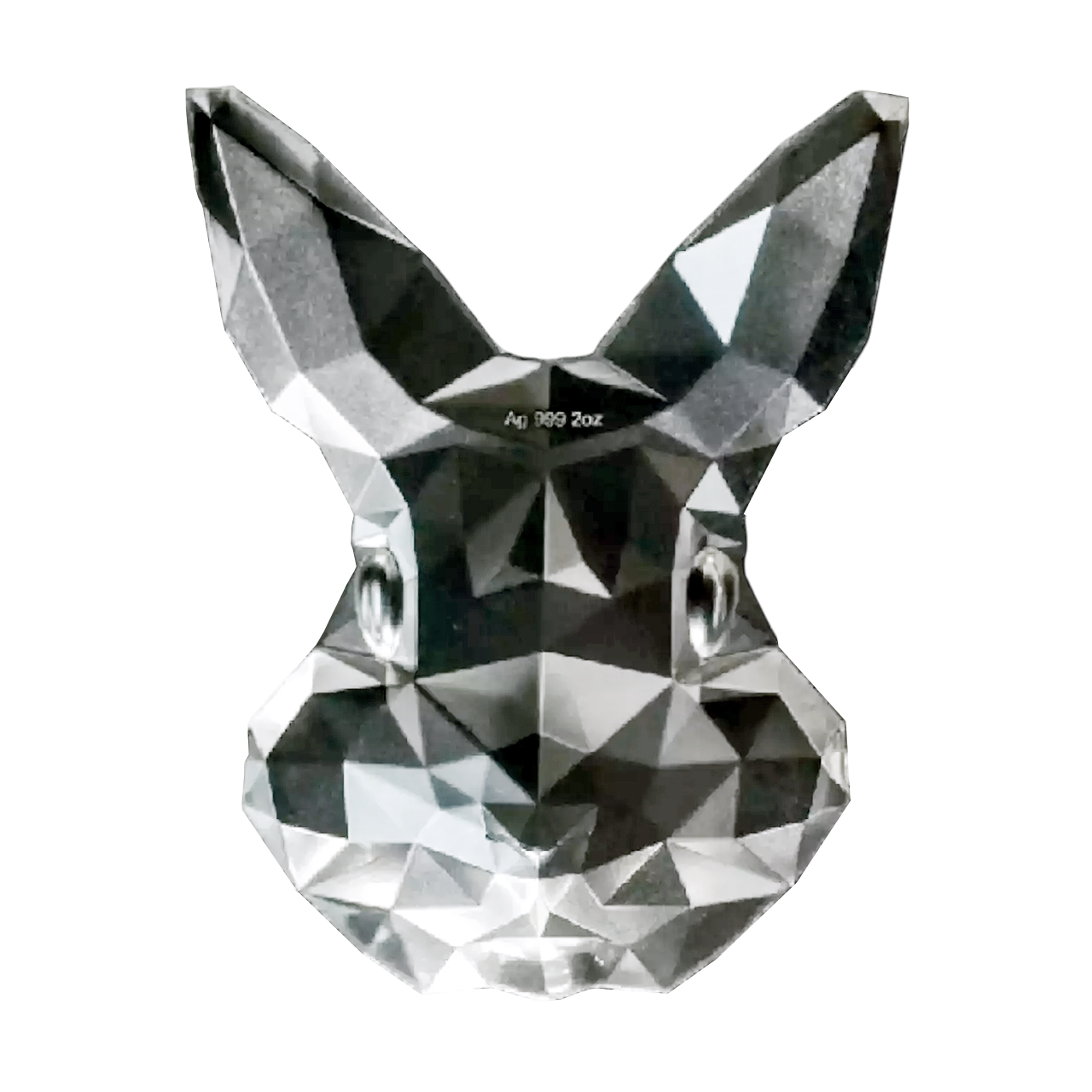 Высокорельефный серебряный слиток 2oz Rabbit Mask Stacker 2023