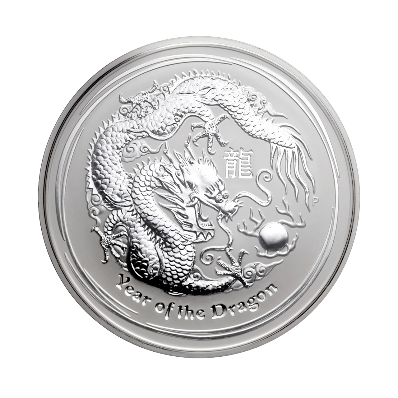 Серебряная монета 1$ Year of the Dragon 1oz 2012 Австралия