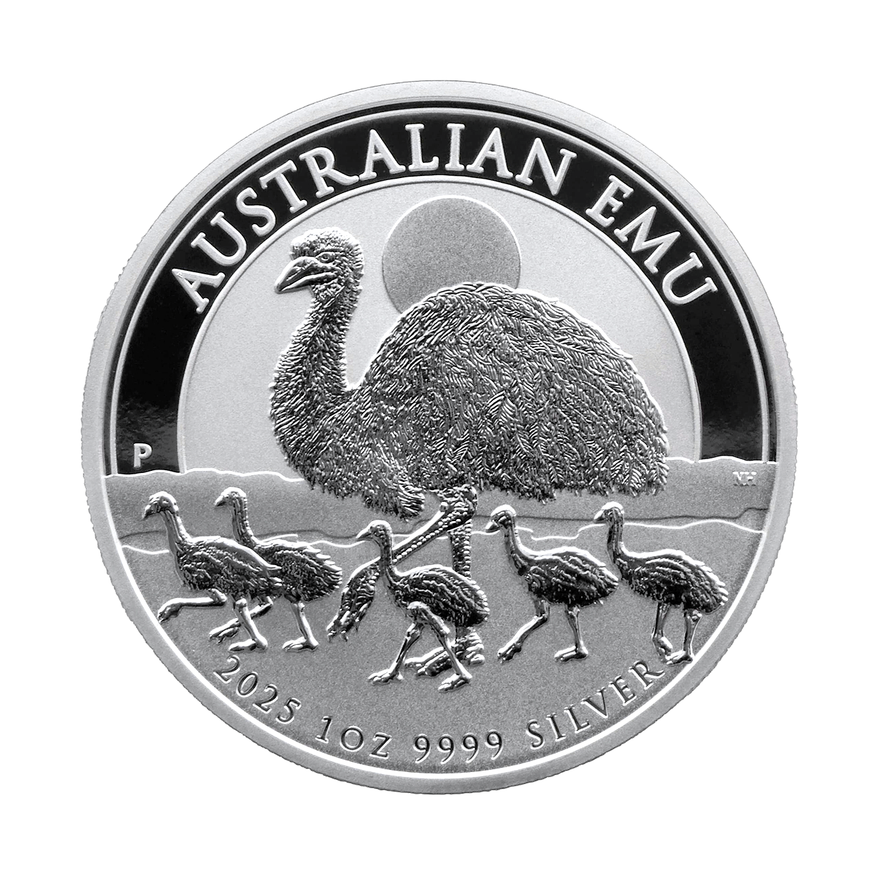 Серебряная монета 1$ Australian Emu 1oz 2025 Австралия