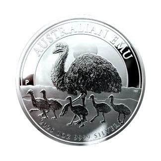 Серебряная монета 1$ Australian Emu 1oz 2025 Австралия