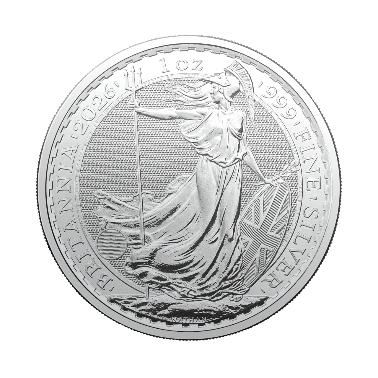 Серебряная монета 2£ Britannia 1oz 2026 Великобритания