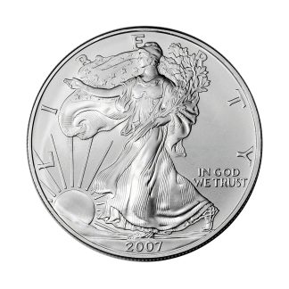 Серебряная монета 1$ Liberty, American Eagle 1oz 2007