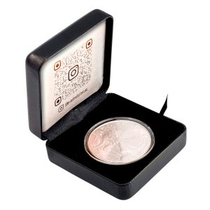 Премиальный футляр для монет InvestMetal 30–45 мм | Белая отделка