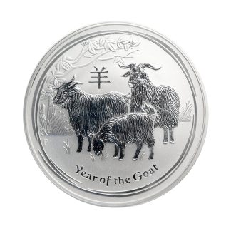 Срібна монета 1$ Year of the Goat 1oz 2015 Австралія