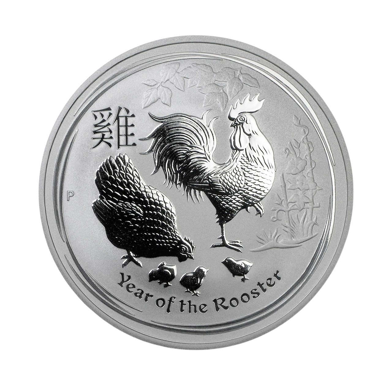 Серебряная монета 1$ Year of the Rooster 1oz 2017 Австралия