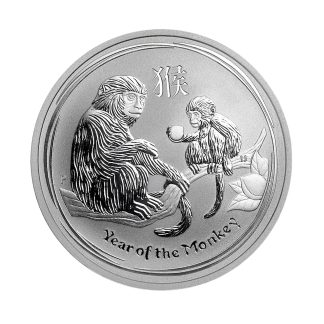 Срібна монета 2$ Year of the Monkey 2oz 2016 Австралія