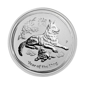 Срібна монета 50¢ Year of the Dog 1/2oz 2018 Австралія