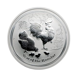 Срібна монета 50¢ Year of the Rooster 1/2 oz 2017 Австралія