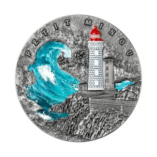 Срібна монета 5$ Petit Minou Lighthouse 2 oz 2022 Ніуе