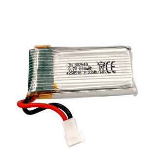 Аккумулятор Li-Po 801254 3.7V 600mAh с разъемом JST-PH2.0