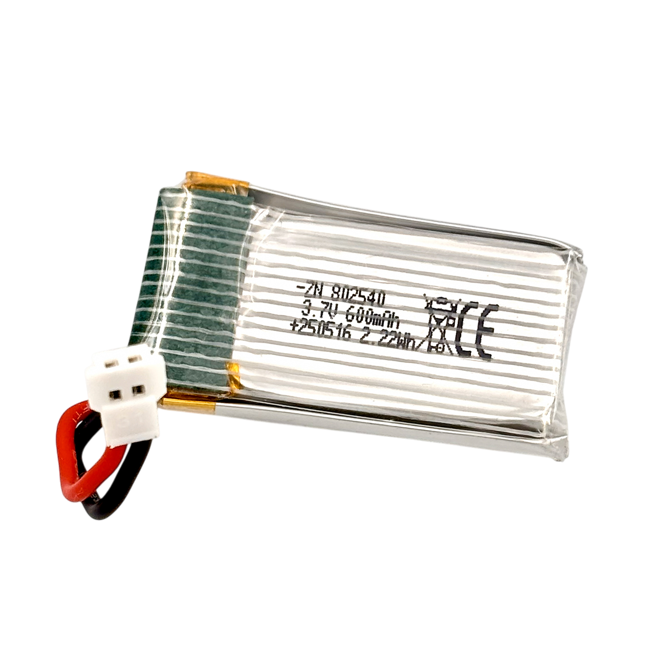 Аккумулятор Li-Po 801254 3.7V 600mAh с разъемом JST-PH2.0