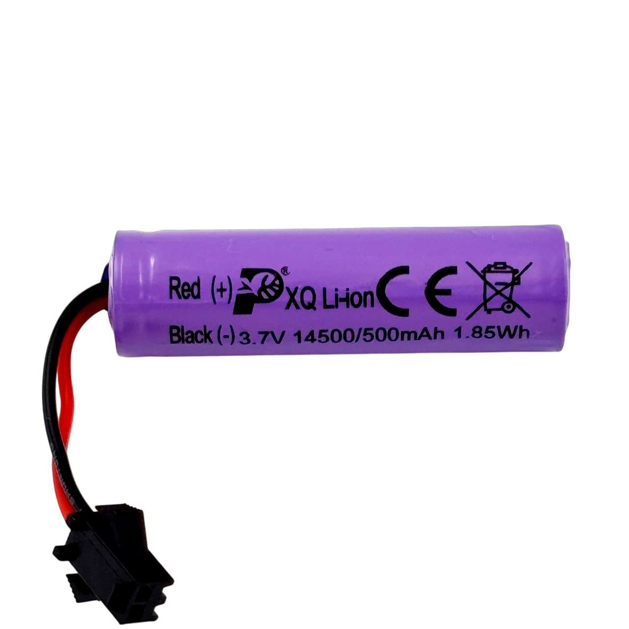 Аккумулятор Li-ion 14500 500mAh 3.7V с разъемом SM 2-pin