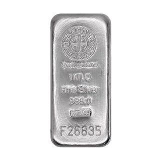 Срібний злиток Argor-Heraeus 1000гр Швейцарія