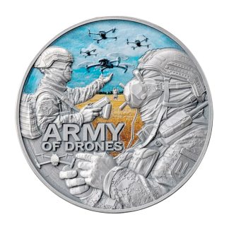 Срібна монета 2,000₣ Army of Drones 2oz 2024 Камерун