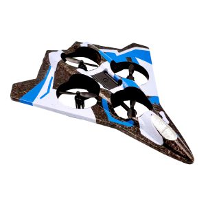 Дрон-самолет для детей B2 Stealth Fighter 360° RC 2.4GHz – Синий