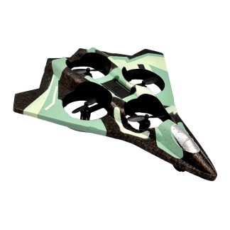 Дрон-самолет для детей B2 Stealth Fighter 360° RC 2.4GHz - Зеленый