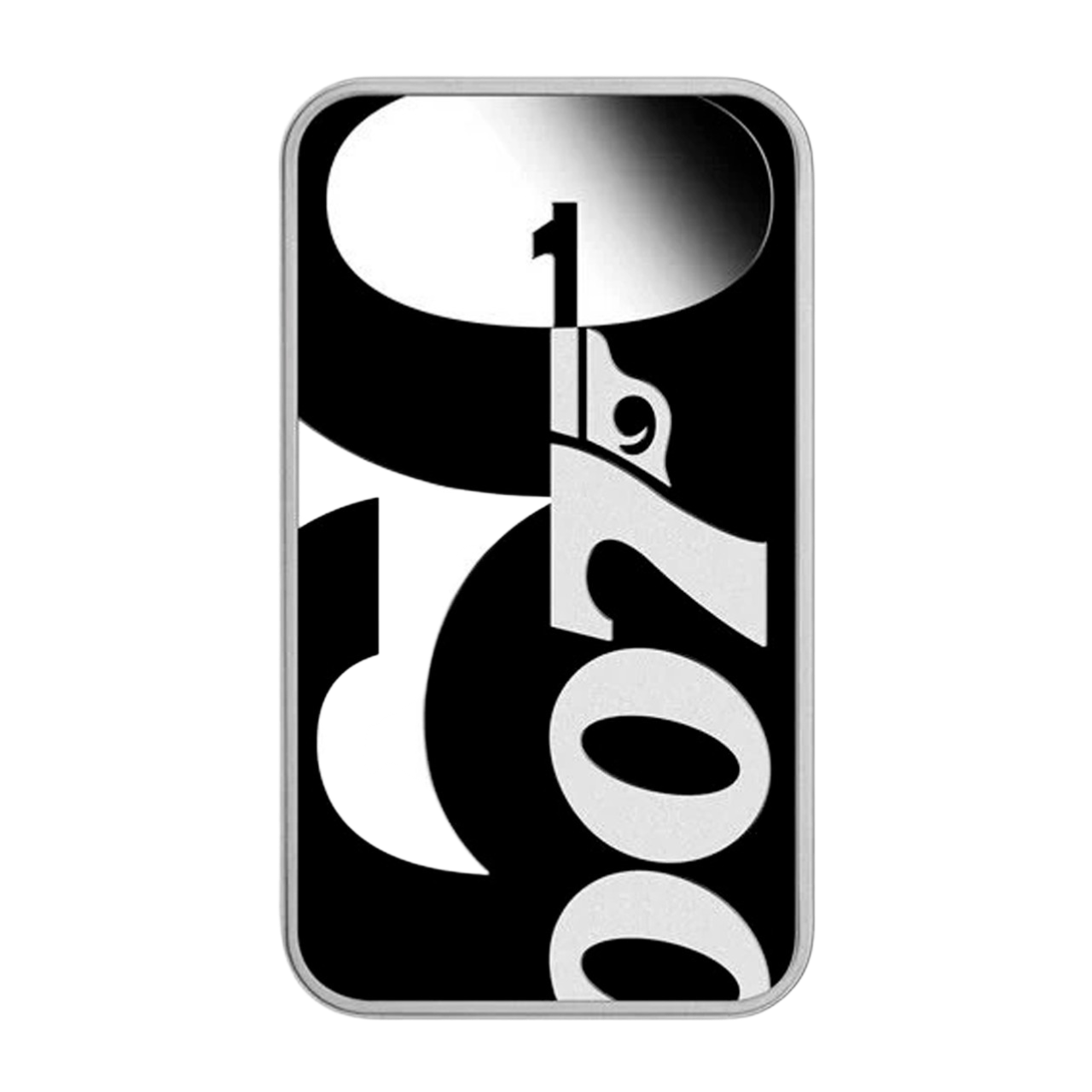 Серебряный слиток $1 James Bond 007™ 60-летие 1oz 2022 Тувалу