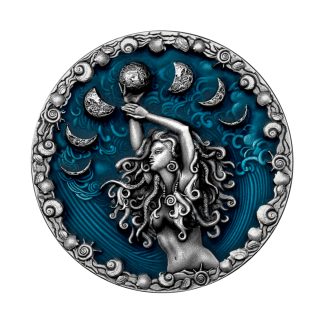 Срібна антична монета 5$ Calypso Greek Mythology 2oz 2023 Ніуе