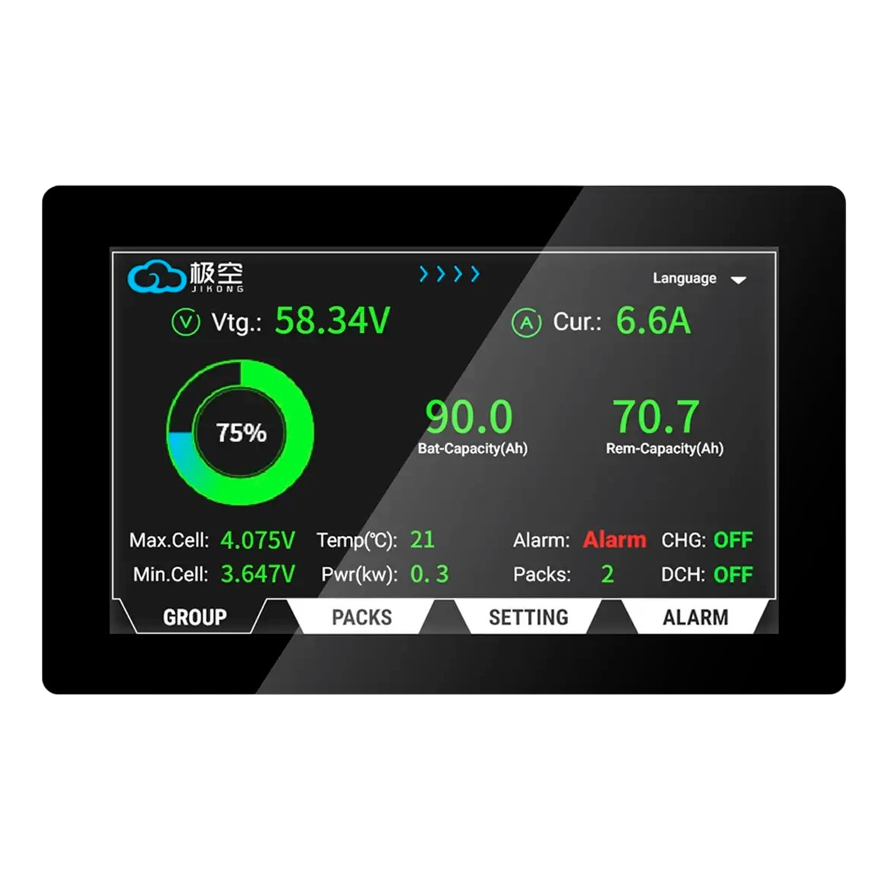 JK BMS LCD 7″ V19 сенсорный экран JiKong