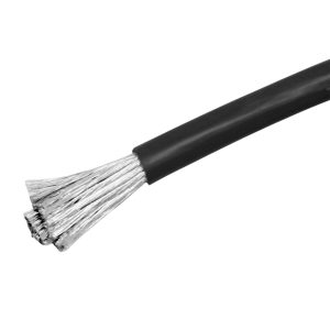 Силовий силіконовий кабель 7 AWG 12 мм² 1м Чорний