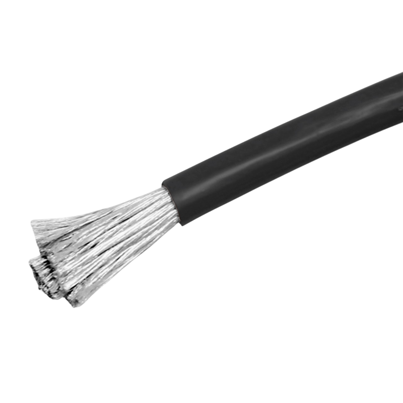 Силовий силіконовий кабель 7 AWG 12 мм² 1м Чорний
